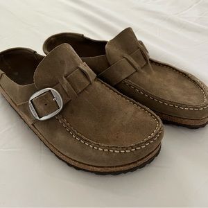 Birkenstock Buckley Clogs Brown Suede